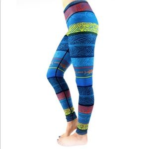 Pelagic Island Print Active Leggings
